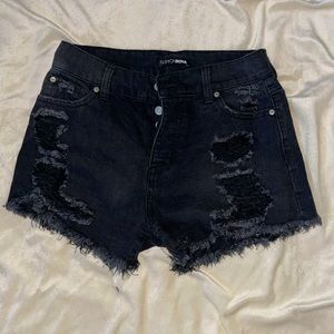 Black high waisted shorts